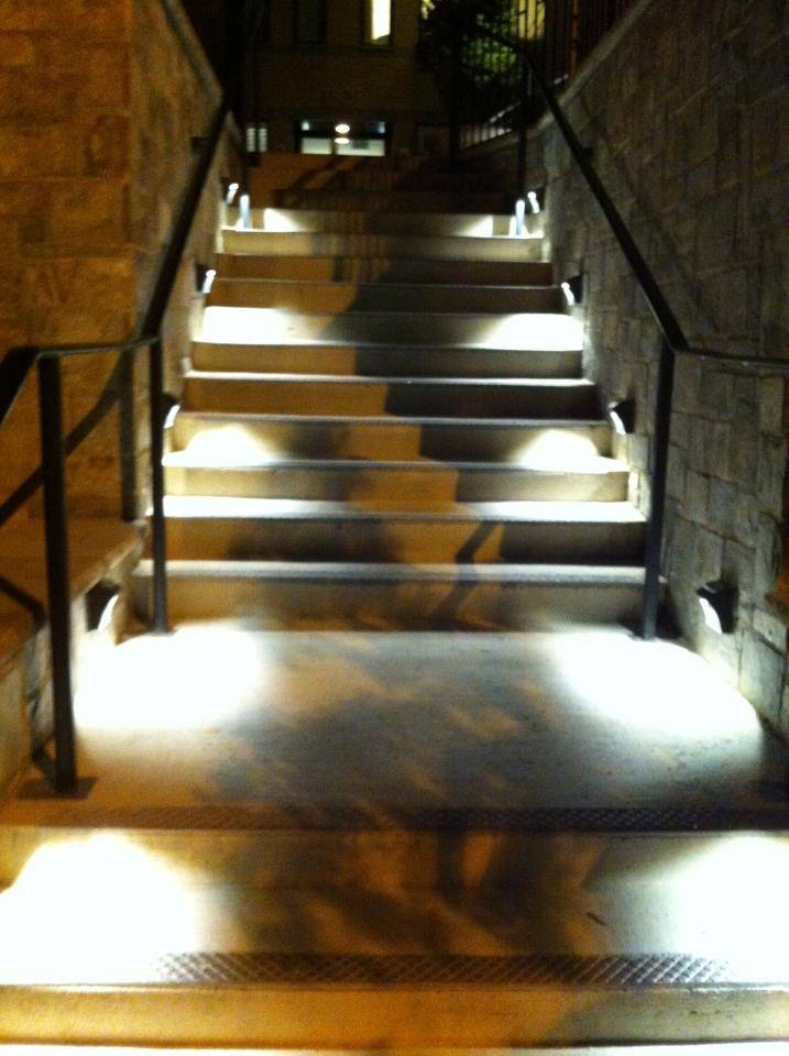 lighted stairs Stairway lighting