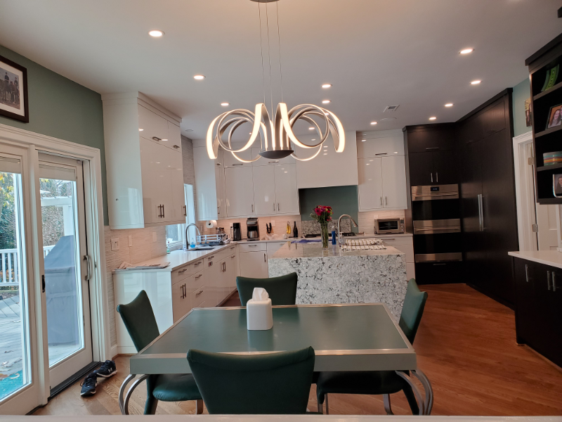 Chandeller Fixture Install Chandelier and recessed ceiling lighting